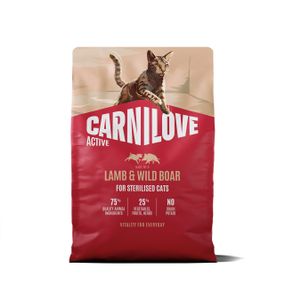 Сухий корм для стерилізованих котів з ягнятком та кабаном Carnilove Active Lamb & Wild Boar Sterilised, 2 кг