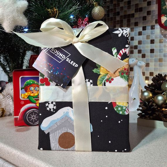 Ранер SoundSleep Charms новорічний водостійкий 35х100 см чорний (2800004658560) | Зображення 3