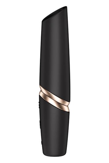 Кліторальний безконтактний масажер Satisfyer Perfect Kiss чорний Sex Aura | Зображення 1