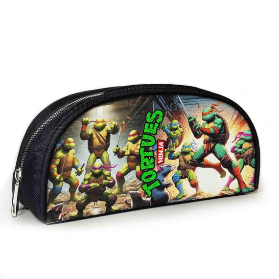 Пенал школьный с принтом Черепашки-ниндзя 23х10х8 см детский для девочки,мальчика (3981)