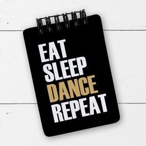Блокнот на пружине A7 Eat sleep dance repeat (BL7_20J006)