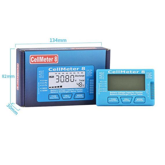CellMeter 8 AOK 8S цифровой тестер, Li-ion/LiPo/LFP/NiМH/NiСd аккумуляторов | Зображення 2