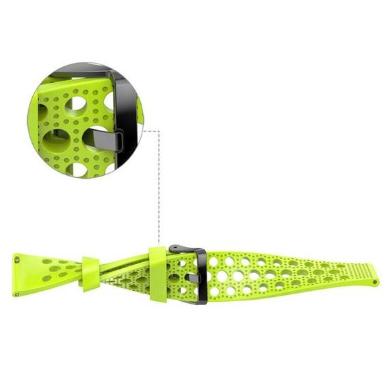 Спортивний ремінець з перфорацією Primo для Garmin Vivoactive 3/Vivomove HR / Forerunner 245/645 - Lime | Зображення 3
