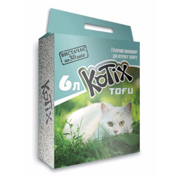 Наполнитель для кошачих туалетов KOTIX TOFU Классичный 6L