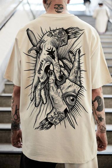 Футболка чоловіча з принтом повсякденна L Білий