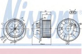 Вентилятор салону AUDI, VW (вир-во Nissens) NISSENS 87034 на VW PASSAT (362)