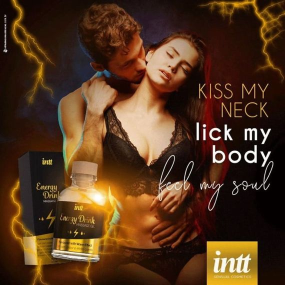 Масажний гель з ефектом зігрівання Intt Energy Drink 30 мл | Зображення 5