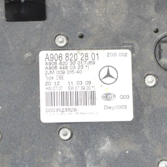 Плафон освітлення салону Mercedes Sprinter W906 2006-2018 Ліхтар стелі салону Мерседес Спринтер в906 A9068202801 | Зображення 5