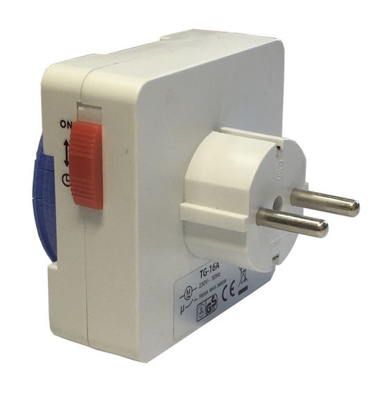 Розетка-таймер механична доба 15M/24H 48 ON/OFF 16A 230V Ny95000918 | Зображення 1