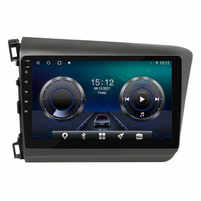 Штатна магнітола Lesko для Honda Civic IX 2011-2015 екран 9" 4/64Gb 4G Wi-Fi GPS Top