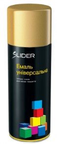 Емаль універсальна 400мл золотистий аерозоль SLIDER