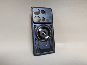 Чохол для Xiaomi Redmi Note 13 Pro / Сяомі Редмі Ноут 13 Про, протиударний, з кільцем-тримачем, синій