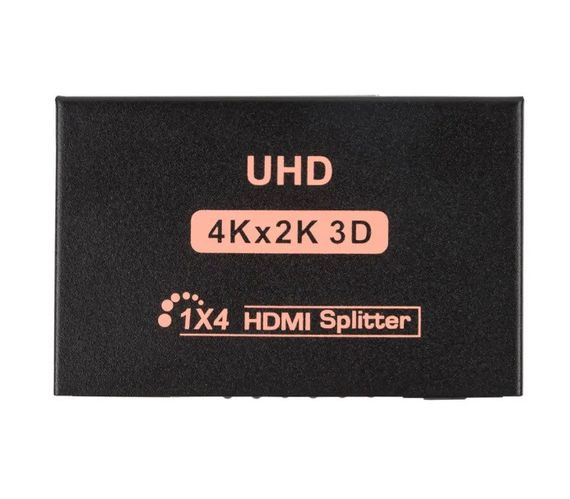 4K HDTV активний HDMI розгалужувач U&P Splitter 1 to 4 1080P Black | Зображення 3