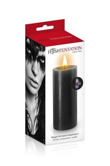 БДСМ-свічка низькотемпературна Fetish Tentation SM Low Temperature Candle Black | Зображення 1