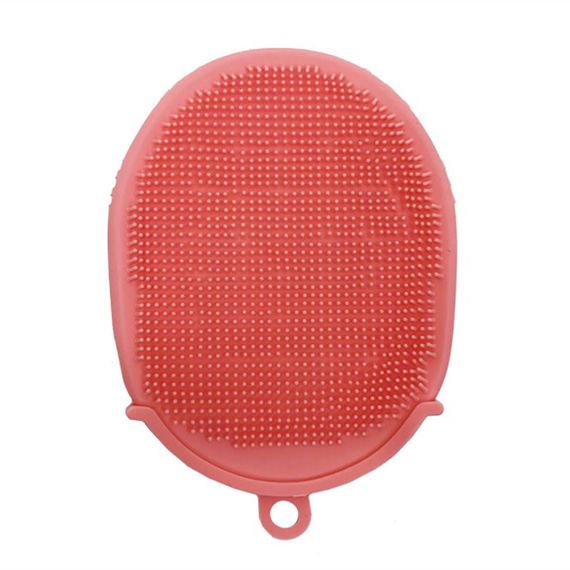 Силиконовая мочалка-перчатка для купания MGZ-0929(Pink) | Зображення 1