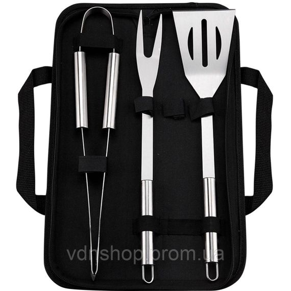 Набор аксессуаров для барбекю, мангала, гриля 3 предмета 40х10х5 см мангальные принадлежности HP-20-71