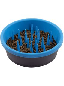 Миска для медленного кормления Dexas Slow Feeder Dog Bowl 1.44 л голубой