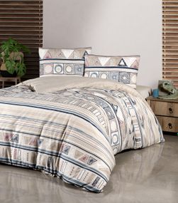 Постільна білизна First Choice Homesko Ranforce 160 х 220 см Bohem Ekru