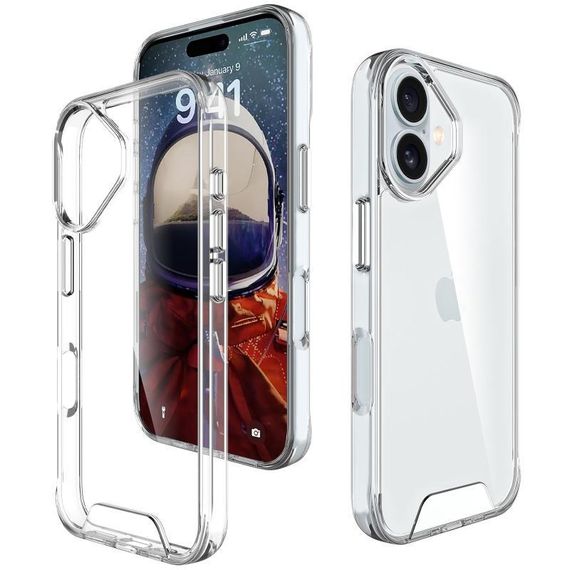 Чехол TPU Space Case transparent для Apple iPhone 17 Air (6.5") Прозрачный | Зображення 2