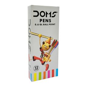 Набор шариковых ручек "Полосы" 3411 синий, 12 штук, 0,6 мм