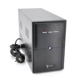 ДБЖ Ritar E-RTM600L-U (360W) ELF-L, LED, AVR, 2st, USB, 2xSCHUKO socket, 1x12V7Ah, metal Case  Q4 (370*130*210) 4,8 кг