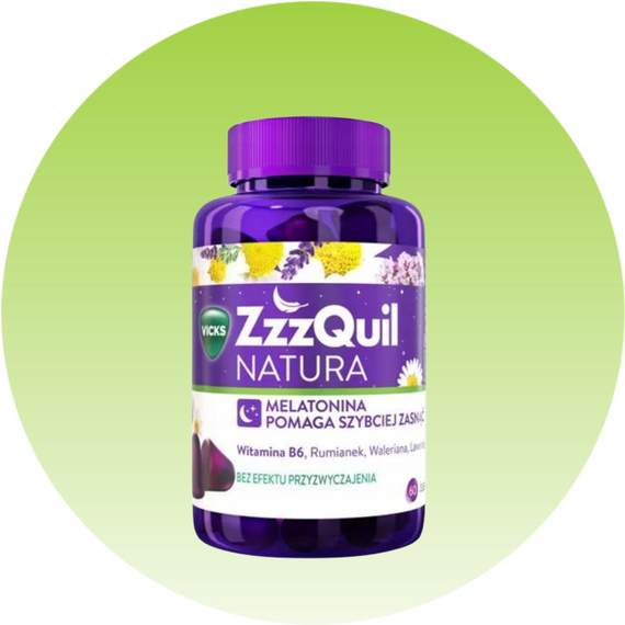 ZzzQuil Natura, мелатонін мелатонин желейки, смак лісових ягід