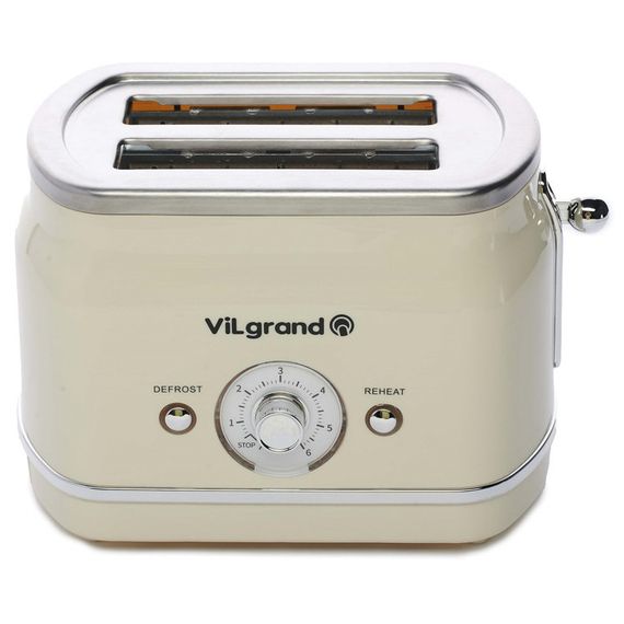 Хороший тостер ViLgrand VT0823R 850 Вт, Электрический горизонтальный тостер, Тостерница XZ-761 для бутербродов | Зображення 4