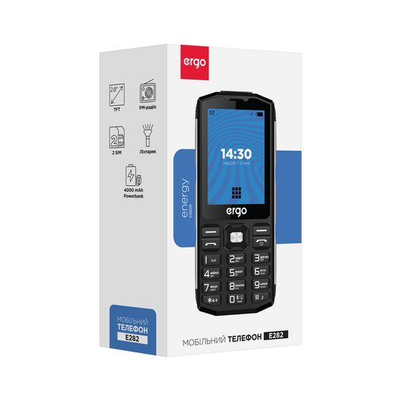 Мобільний телефон ERGO E282 Dual Sim Black | Зображення 5