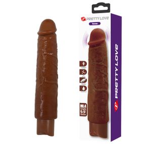 Реалістичний вібратор, що перезаряджається Pretty Love - Soren Realistic Vibrating Dildo Brown, BW-500083-1 Sex Aura