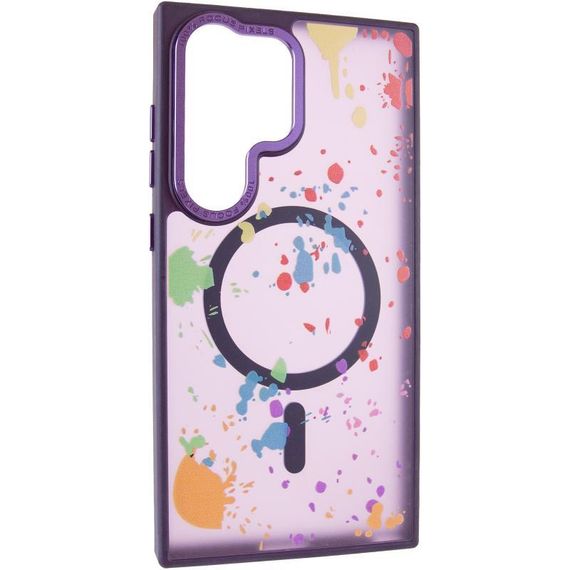 Чехол TPU+PC Flush with Magnetic Fit для Samsung Galaxy S25 Ultra  Dark purple