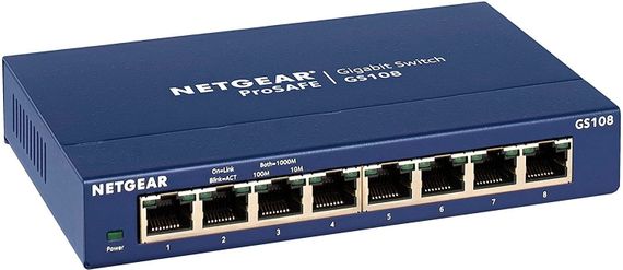 Коммутатор NETGEAR GS108GE 8xGE, неуправляемый (GS108GE) | Зображення 1
