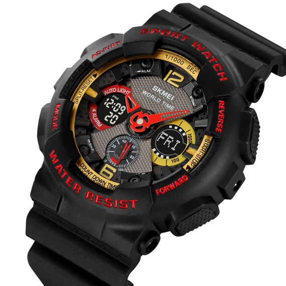 Чоловічий годинник Skmei 2118BKRD Black-Red | Зображення 2