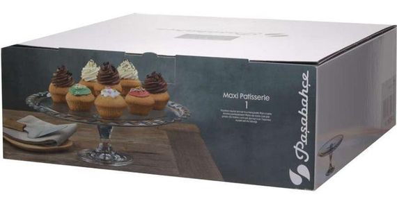 Блюдо скляне Patisserie Ø37см на нозі | Зображення 4