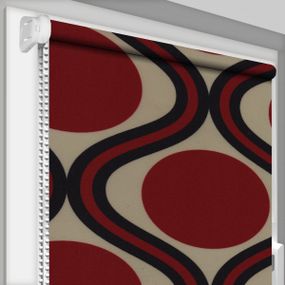 Рулонная штора Rolets Геометрия 1-52843-450 45x170 см открытого типа Красно-бежевая