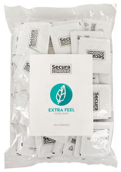 Презервативи тонкі SECURA EXTRA FEEL 100 шт Sex Aura