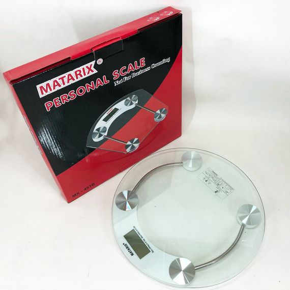 Весы электронные напольные MATARIX MX-451A 180 кг круглые, Весы для OS-555 взвешивания людей | Зображення 1