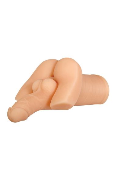 Мастурбатор Gender X Backdoor Bash бежевий, 28 см | Зображення 1