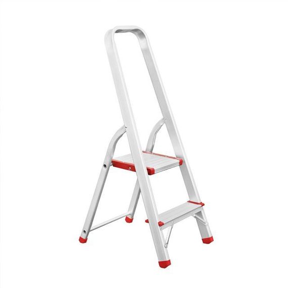 Стрем'янка з алюмінію 2 сходинки, висота до платформи 0,4 м INTERTOOL LT-1002
