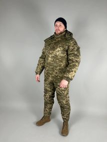 Костюм Горка ВСУ зима Пиксель,Зимний костюм Пиксель на синтепоне,костюм зимний тактический 44
