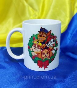 Чашка керамічна з принтом Paw Patrol Christmas 330 мл (2427-107/1)
