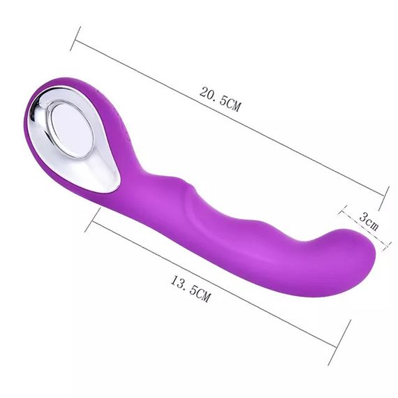 Вибратор вагинальный для стимуляции зоны G (USB, фиолетовый) | Зображення 8