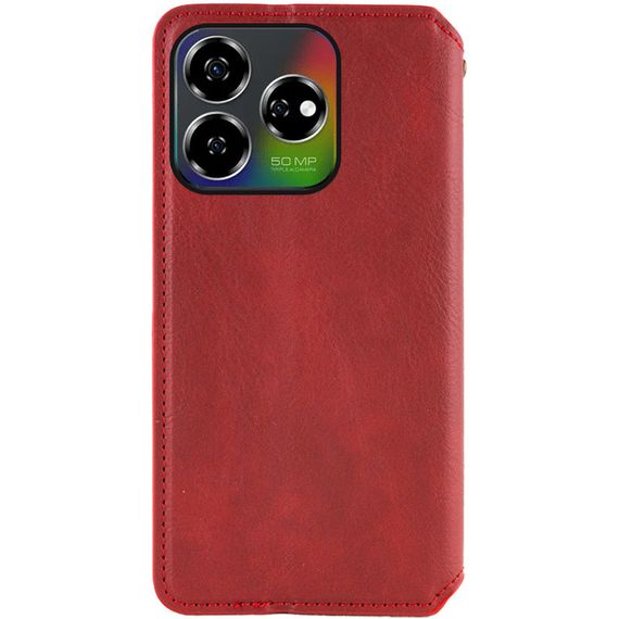 Шкіряний чохол-книжка GETMAN Cubic (PU) для ZTE Nubia V60 Червоний | Зображення 2