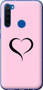 Чехол на Xiaomi Redmi Note 8T Сердце 1 из пластика FCh_083271