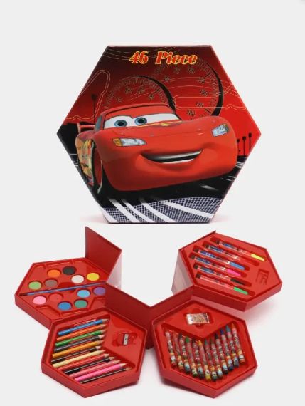 Набор для рисования 46 предметов / Детский набор художника / Набор для детского творчества