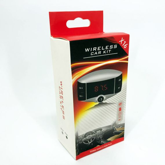 Автомобільний FM модулятор X16 FM трансмітер Bluetooth, FM трансмітер стерео, Трансмітер для музики | Зображення 2