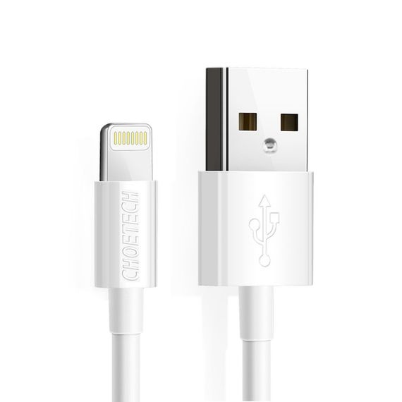 Кабель Choetech IP0027-WH, USB 2.0 А-тато/Lightning, 1.8 м.