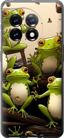 Чехол на OnePlus 11 Жабки "5656u-2940-17620"