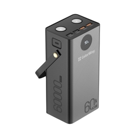 Павербанк 60000mAh ColorWay CW-PB600LPA5BK-PDD 65W QC+PD чорний