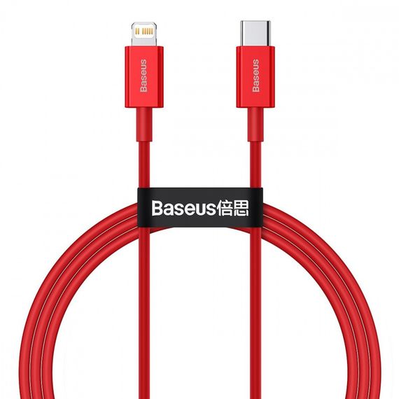 Кабель Baseus Superior Series Fast Charging Type-C to Lightning PD 20W (1m), Красный, 1.0 м