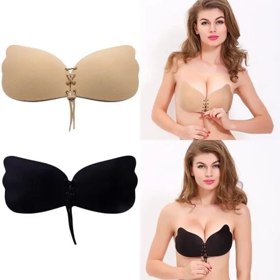 Бюстгальтер-невидимка Fly Bra лифчик без бретелей на шнуровке | Зображення 1